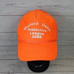 COBRA Trucker Hat Men's One Size Adjustable Neon Orange Gaylord Game 2008
